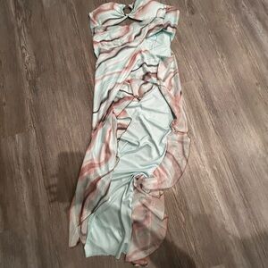 Beach Dress. Color: Teal, Pink, Black